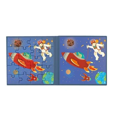 Afbeelding van Scratch europe magnetisch puzzelboek ruimte 2x20st