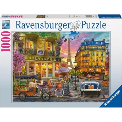 Afbeelding van Ravensburger puzzel 19946 Parijs bij zonsopgang met 1000 stukjes voor volwassenen vanaf 14 jaar blauw