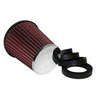 Afbeelding van EUFAB McKita 17432 Universele sportluchtfilter met 6 adapters (donkerrood)
