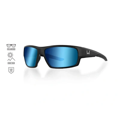 Image de Westin Lunettes de Soleil W6 Sport 10 Matte Noir LB Smoke LM Bleu AR