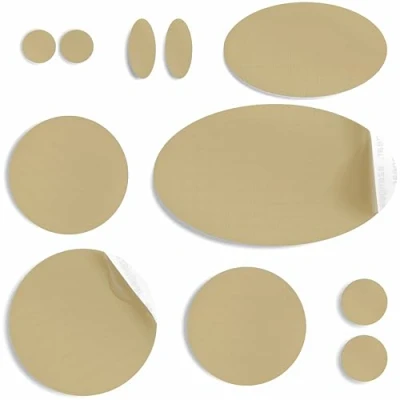 Afbeelding van aZengear Donsjack reparatiepatches Voorgesneden, zelfklevend, van waterdicht, scheurvast nylon, voor het repareren gaten in kleding (11 stuks, beige)