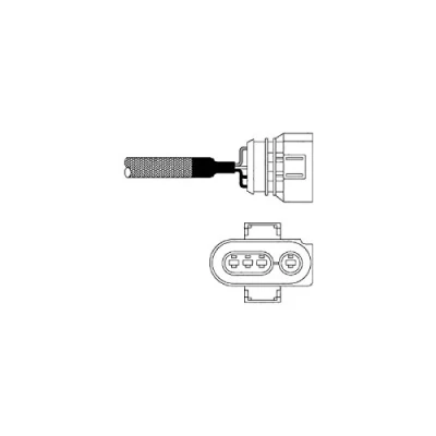 Afbeelding van DELPHI ES10967 12B1 Lambdasonde Vingersonde, Verwarmd VOLKSWAGEN: GOLF 3, TRANSPORTER 4 Bus, Polo III Variant