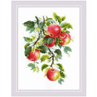 Afbeelding van Borduurpakket Sappige appels Riolis