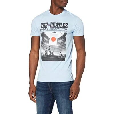 Afbeelding van The Beatles At Budokan Heren T shirt L Blauw