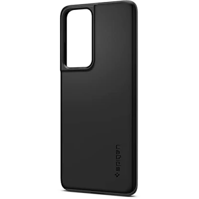 Afbeelding van Spigen Thin Fit Case Compatibel met Galaxy S21 Ultra Hoesje Zwart