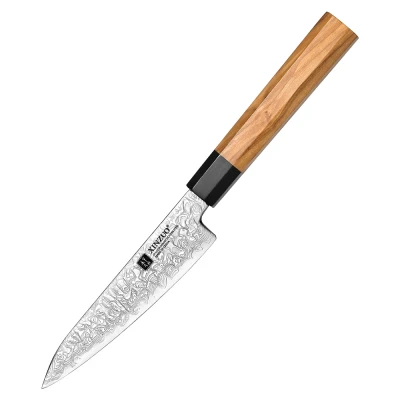 Afbeelding van Professioneel Groentemes Damascus staal (67 laags) Octogonaal handvat van Olijfhout Xinzuo PM8O Series