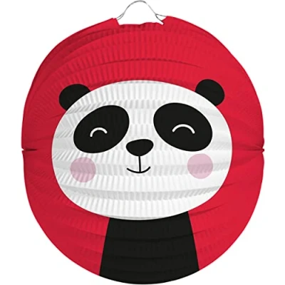 Afbeelding van Bol lampion Panda 22cm per stuk