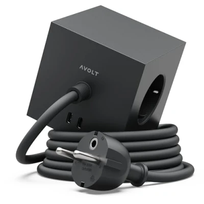 Afbeelding van AVOLT Square 1 Adapter USB C 30W 3m Stockholm Black
