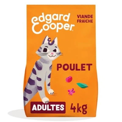 Afbeelding van 4kg Edgard &amp; Cooper Adult graanvrij kip Kattenvoer