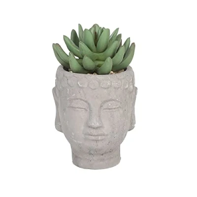 Afbeelding van Sleepdown Boeddhapot in de vorm van een groen blad voor thuis, kantoor, badkamer, esthetische decoratie