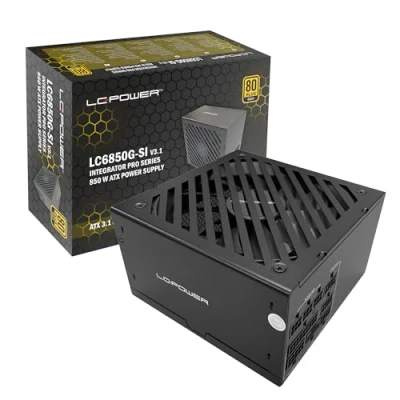 Afbeelding van LC Power Voeding LC6850G SI 850 W (850 W), PC voedingseenheid, Zwart
