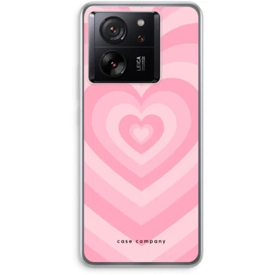 Afbeelding van Case Company® hoesje geschikt voor Xiaomi 13T Pro Hart Roos Soft Cover Telefoonhoesje Bescherming aan alle Kanten en Schermrand
