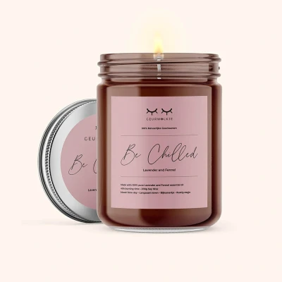 Afbeelding van Be Chilled Geurwolkje Blend Natuurlijke Sojawas Geurkaars met Etherische Olie