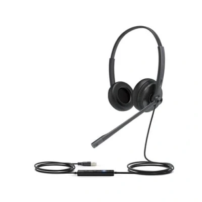 Image de Casque PC Yealink Telefonia UH34 Lite Teams 1308048 USB Filaire Circum Auriculaire Résistant à la Transpiration Noir