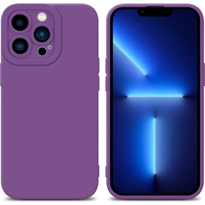 Afbeelding van Cadorabo Hoesje geschikt voor Apple iPhone 12 PRO in Fluid MAT PAARS Beschermhoes gemaakt van flexibel TPU silicone Cover Case
