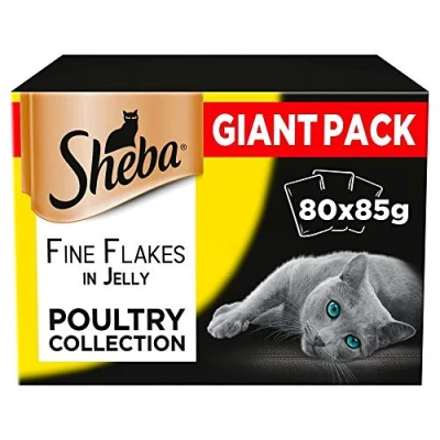 Afbeelding van SHEBA Delicacy Gevogelte aroma&#039;s in gelei nat kattenvoer 80x 85 g