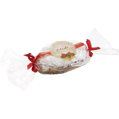 Afbeelding van Folia, Cadeauverpakking, Stolslangen met kerstopdruk, transparant (Cadeauverpakking, 2 x)