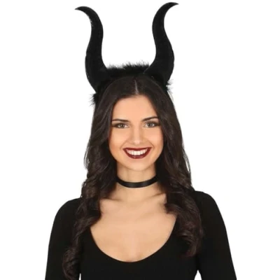 Afbeelding van Halloween/horror verkleed diadeem/tiara grote duivel hoorns kunststof dames/meisjes
