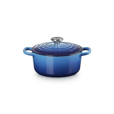 Afbeelding van Le Creuset Braad / Stoofpan Signature Rond Azure 18cm 1,8l