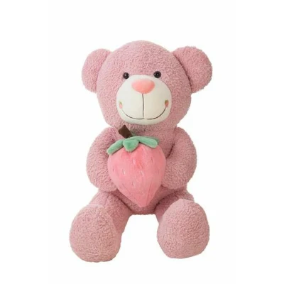 Afbeelding van Knuffelbeer Aardbei 75 cm
