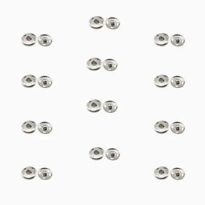 Afbeelding van Snap Buttons, 12 Sets Drukknopen, Patch Drukknoppen, 8.5mm Metalen voor DIY, Craft, Reparation