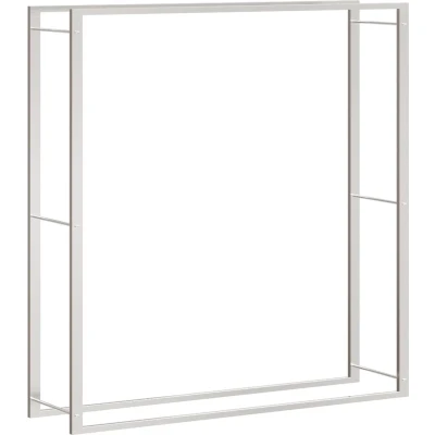 Afbeelding van Haardhoutrek 110x28x116 cm roestvrij staal