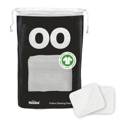 Afbeelding van Love Noobs Babykatoenen pads, vierkant, katoen, babydoekjes, 60 stuks