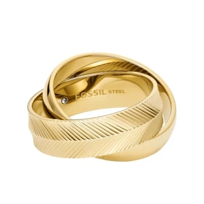 Afbeelding van Fossil Harlow Ring goldcoloured, Dames, Maat: 52, Gold coloured