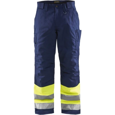 Afbeelding van Blaklader Winterwerkbroek High Vis 1862 1811 Geel/Marineblauw
