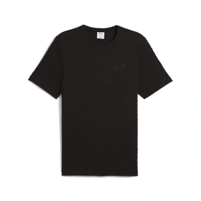 Afbeelding van Puma, Mannen, Sportief shirt, ESS ELEVATED Gestructureerd T shirt (S), Zwart, S