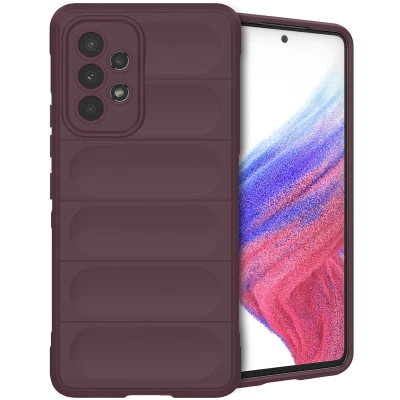 Afbeelding van iMoshion Hoesje Geschikt voor Samsung Galaxy A53 Siliconen EasyGrip Backcover Aubergine