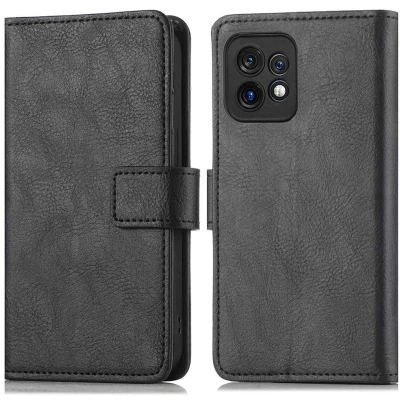 Afbeelding van iMoshion Hoesje Geschikt voor Motorola Edge 40 Pro Met Pasjeshouder Mandala Bookcase Zwart