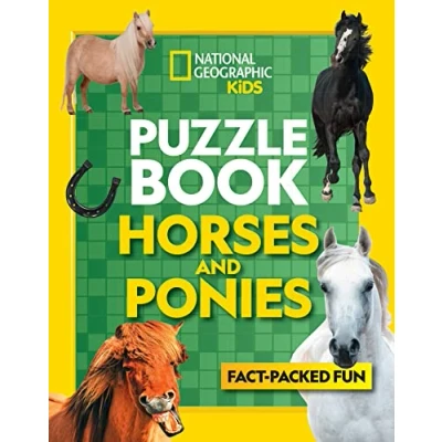 Afbeelding van Puzzle Book Horses and Ponies Braintickling quizzes, sudokus, crosswords wordsearches National Geographic Kids