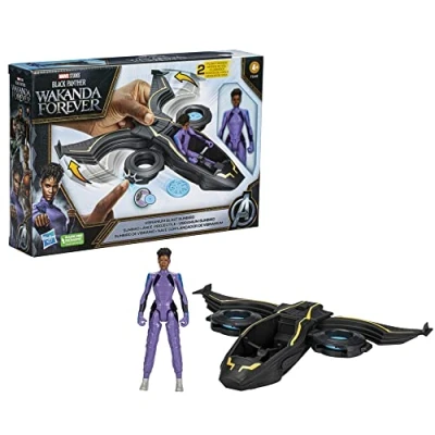 Image de Figurine de collection Marvel Black Panther 15 cm avec Véhicule