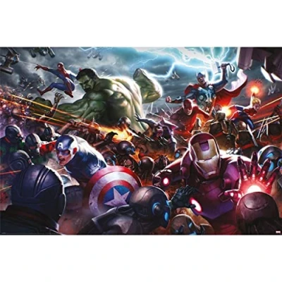 Afbeelding van Poster Marvel Future Fight Heroes Assault 61x91,5cm