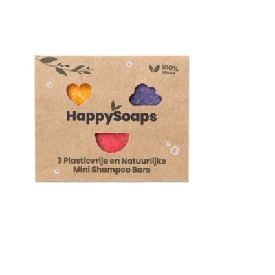Afbeelding van Happysoaps Mini Shampoobars 3ST