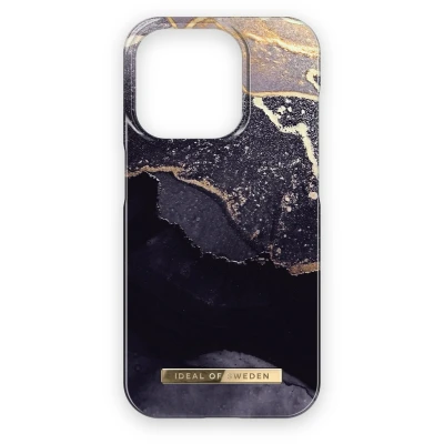 Afbeelding van Ideal Of Sweden Kunststof Back Cover Golden Twilight Marble Apple iPhone 15 Pro