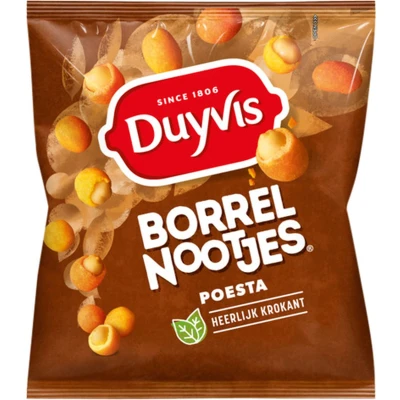 Afbeelding van Borrelnootjes Duyvis poesta zak 275gr
