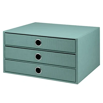 Afbeelding van Rössler S.O.H.O. 1524452383 ladekast 3 voor DIN A4 met greepgat, opaal, 343 x 250 185 mm, 1 stuk