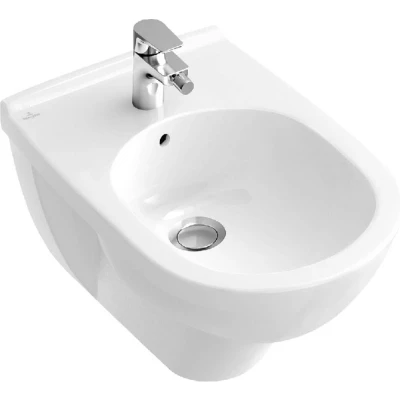 Afbeelding van Villeroy &amp; Boch O.Novo wandbidet wit (36x56 cm) 1 kraangat, met