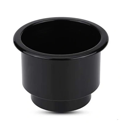 Afbeelding van Plastic Cup Drinkhouder voor boot, universele drinkfles kan bekerhouder insert Marine met Afvoer gat Rv Boot Yacht auto (zwart) Bekerhouders