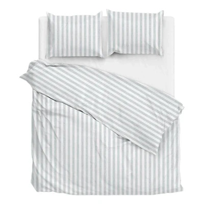 Afbeelding van Zo Home Dekbedovertrek Katoen Banda Di Lino Linnen Look mint green 260x200/220