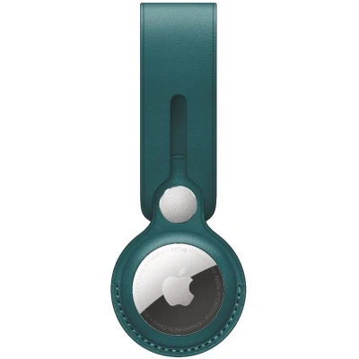 Afbeelding van Apple Airtag Leather LOOP Overige accessoires, Maat: One Size, Forest green