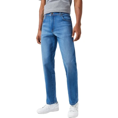 Afbeelding van Wrangler Heren Jeans Broeken TEXAS regular/straight Fit Blauw 40W / 32L Volwassenen