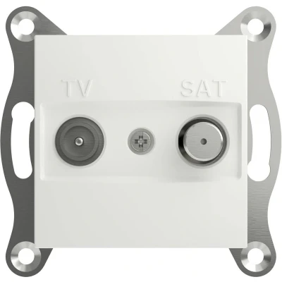 Afbeelding van Schneider Electric TV satelliet eindcontactdoos Asfora Wit (RAL 9003) EPH3470121D