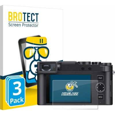 Afbeelding van BROTECT Screenprotector voor Leica D Lux 8 Folie Beschermfolie Beschermglas transparant (3 Stuks)