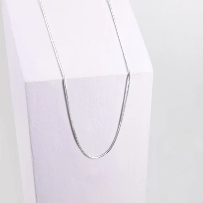 Afbeelding van Ponytail&amp;Co Ketting Slang Schakel Staal 42cm Agradi.be