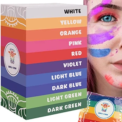 Afbeelding van Holi Cow Kleurrijk Poeder Set Van 10X100G