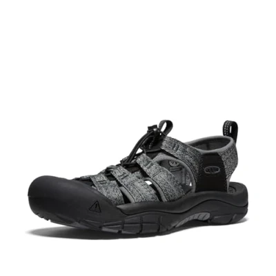 Afbeelding van Keen Newport H2 1001931 herensandalen, Zwart Staal Grijs