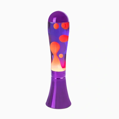 Afbeelding van Balvi lava lamp Magma Paars rood Aluminium / 45 x 12 cm